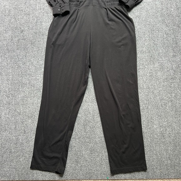 ATM Anthony‎ Thomas Melillo Long Sleeve JumpSuit Size Large Black Over Sized - Picture 6 of 14